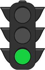 Green traffic light symbolising responsible, ethical, and effective use of ChatGPT for maths learning and understanding.